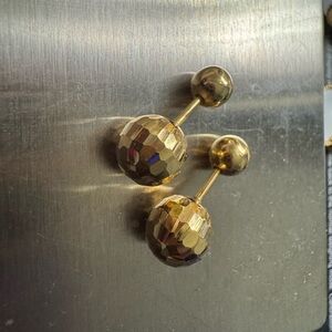 Gold Faceted Ball Drop Earrings - Women's Jewelry

Real Golf 18k Saudi